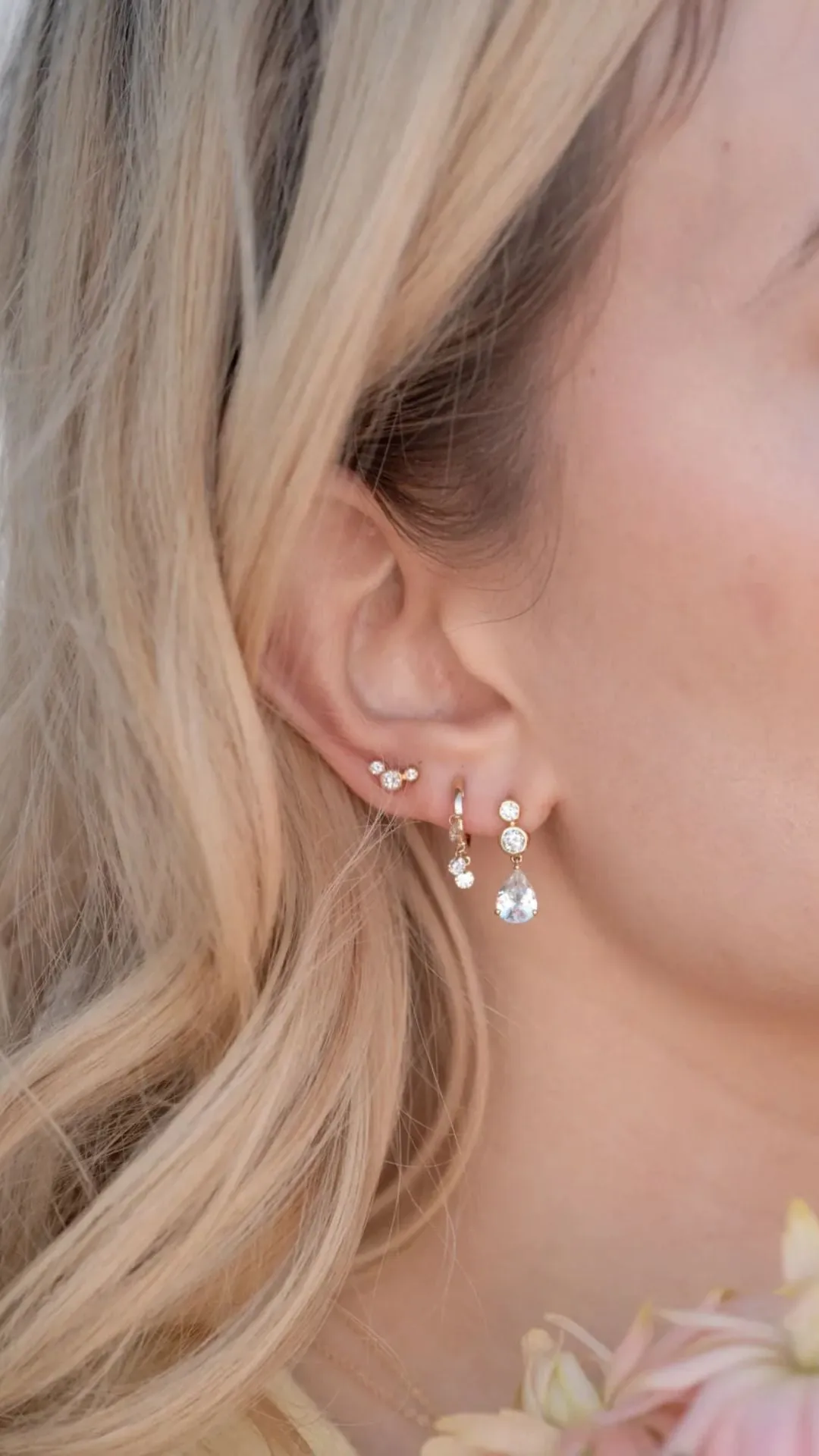 Floating Diamond Huggies sold by Isola Rancho Santa Fe