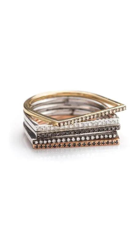 Thin Diamond Bar Stack Ring sold by Isola Rancho Santa Fe