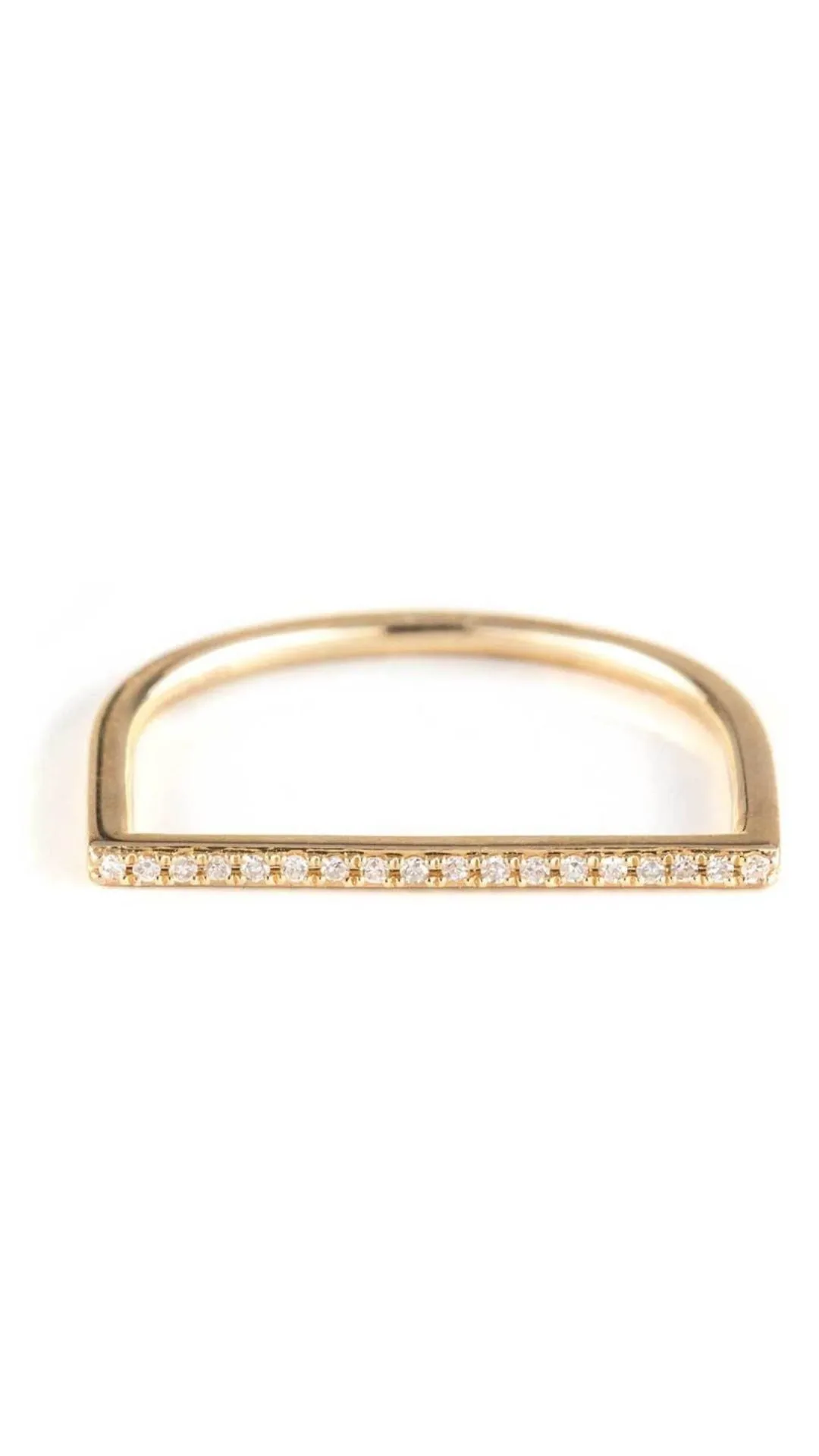 Thin Diamond Bar Stack Ring sold by Isola Rancho Santa Fe product image thumbnail 2