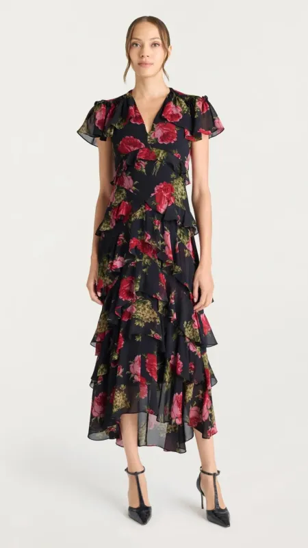 Baroque Rose Tatum Dress made by cinq a sept