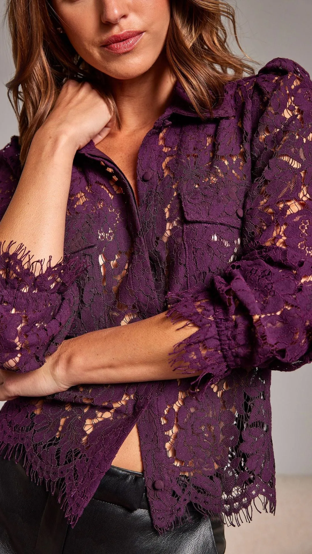 Lina Lace Shirt sold by Isola Rancho Santa Fe product image thumbnail 3