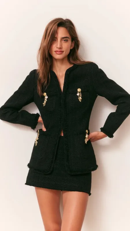 Adrina Tweed Embellished Jacket sold by Isola Rancho Santa Fe