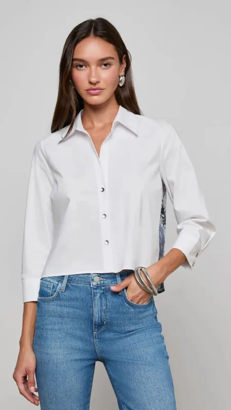 Fawn Panther Print Shirt sold by Isola Rancho Santa Fe