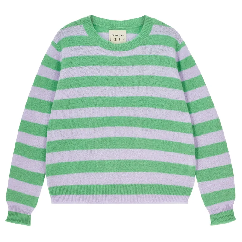 Stripe Distressed Crew made by Jumper 1234