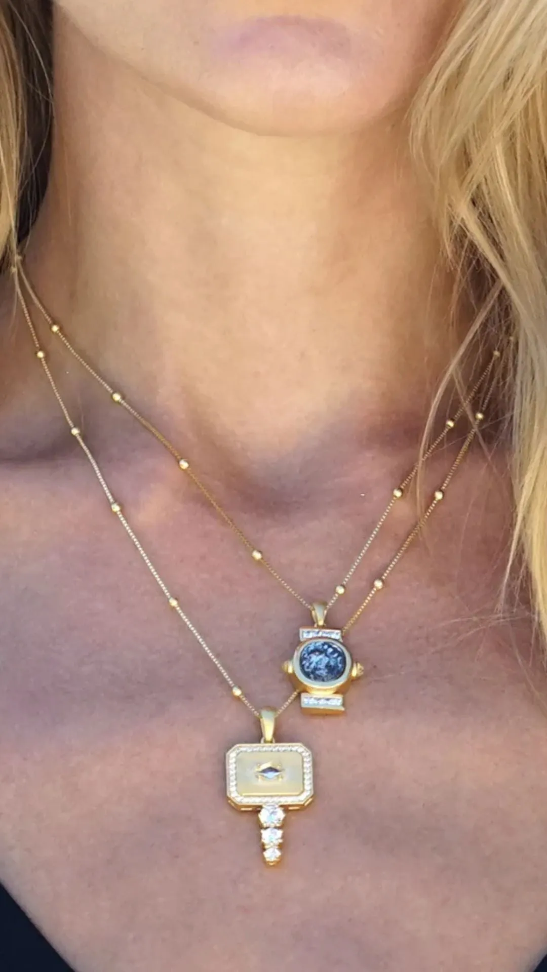 Gold Dahlia Necklace sold by Isola Rancho Santa Fe