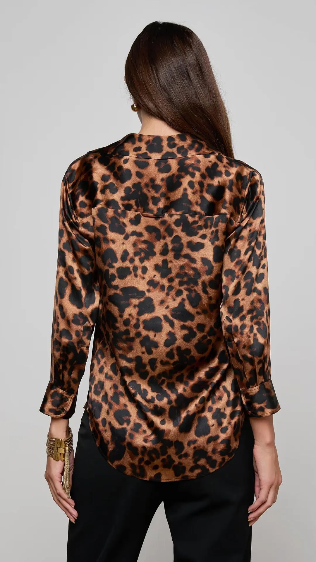 Dani Silk Blouse Leopard sold by Isola Rancho Santa Fe product image thumbnail 4