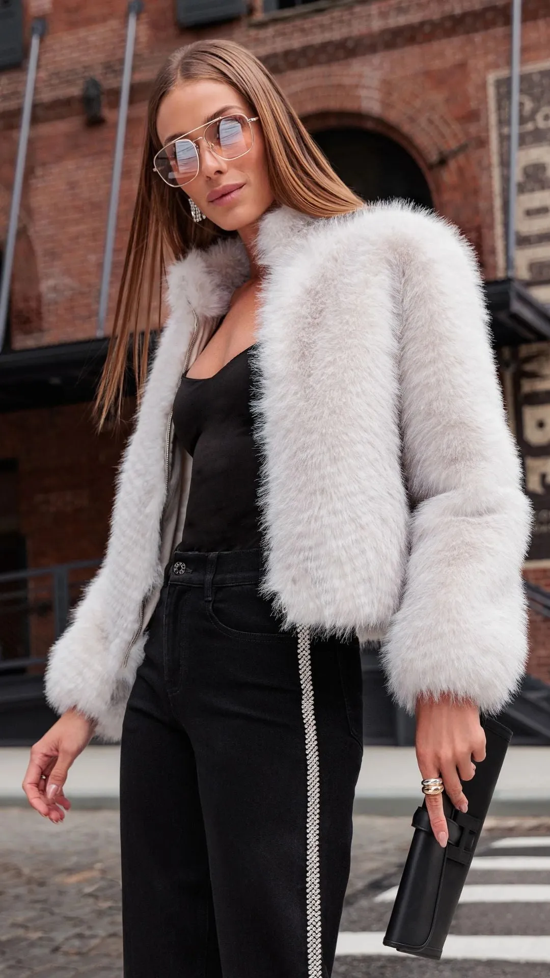 Jamie Faux Fur Jacket sold by Isola Rancho Santa Fe product image thumbnail 3