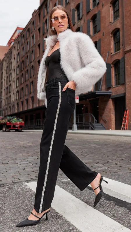 Jamie Faux Fur Jacket sold by Isola Rancho Santa Fe