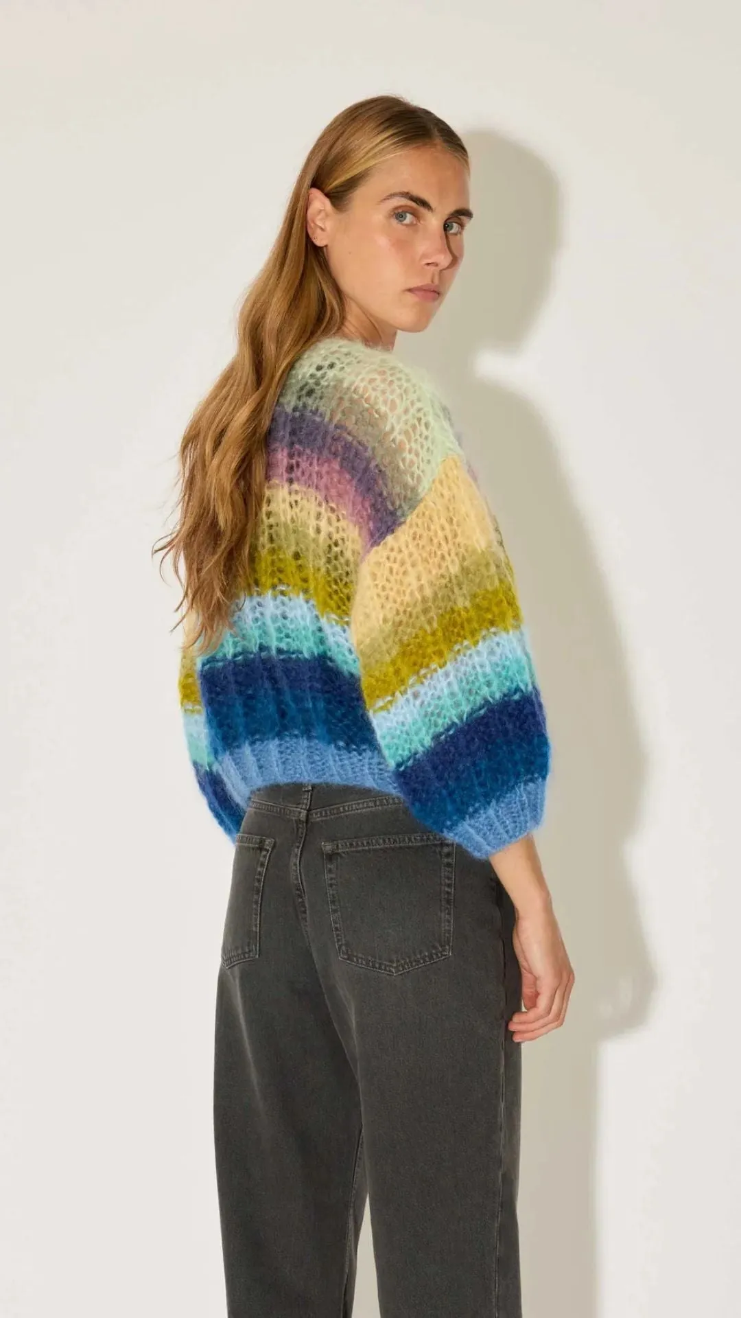 Mohair Ribbed Bomber Cardigan sold by Isola Rancho Santa Fe product image thumbnail 2