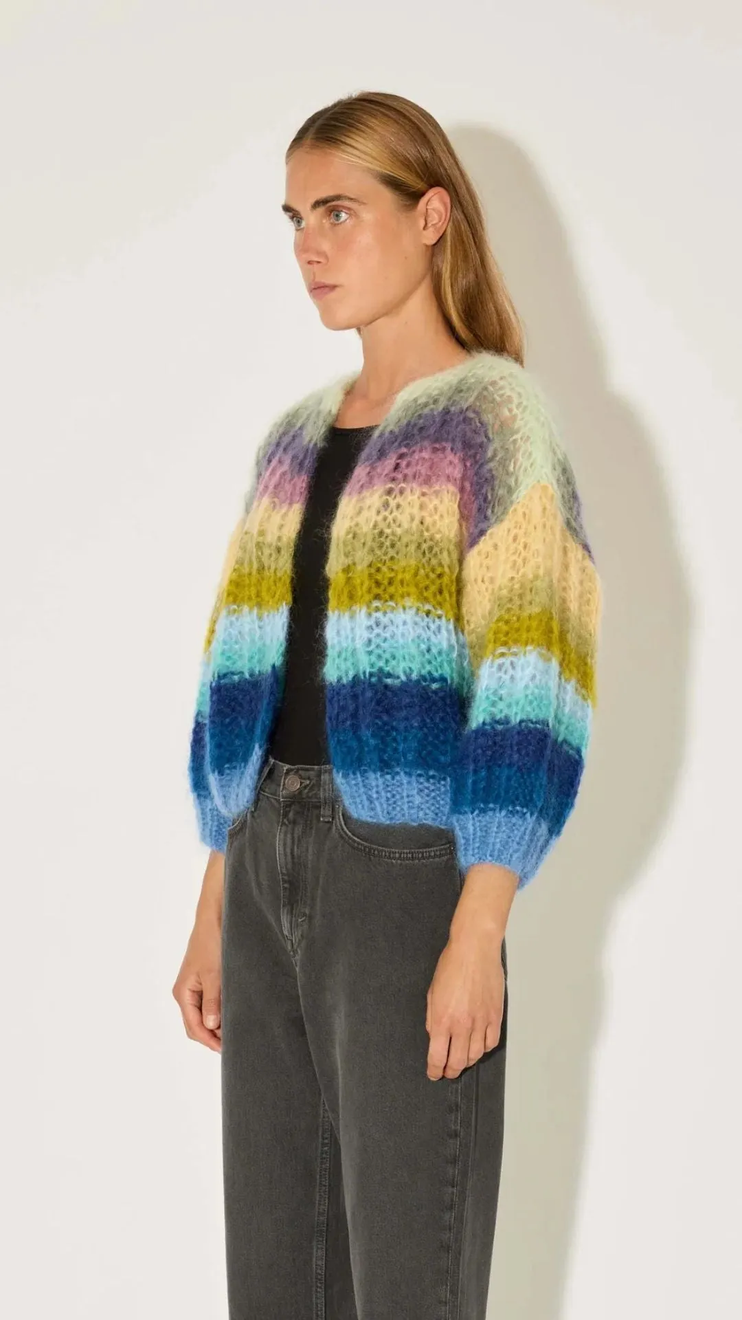 Mohair Ribbed Bomber Cardigan sold by Isola Rancho Santa Fe product image thumbnail 3
