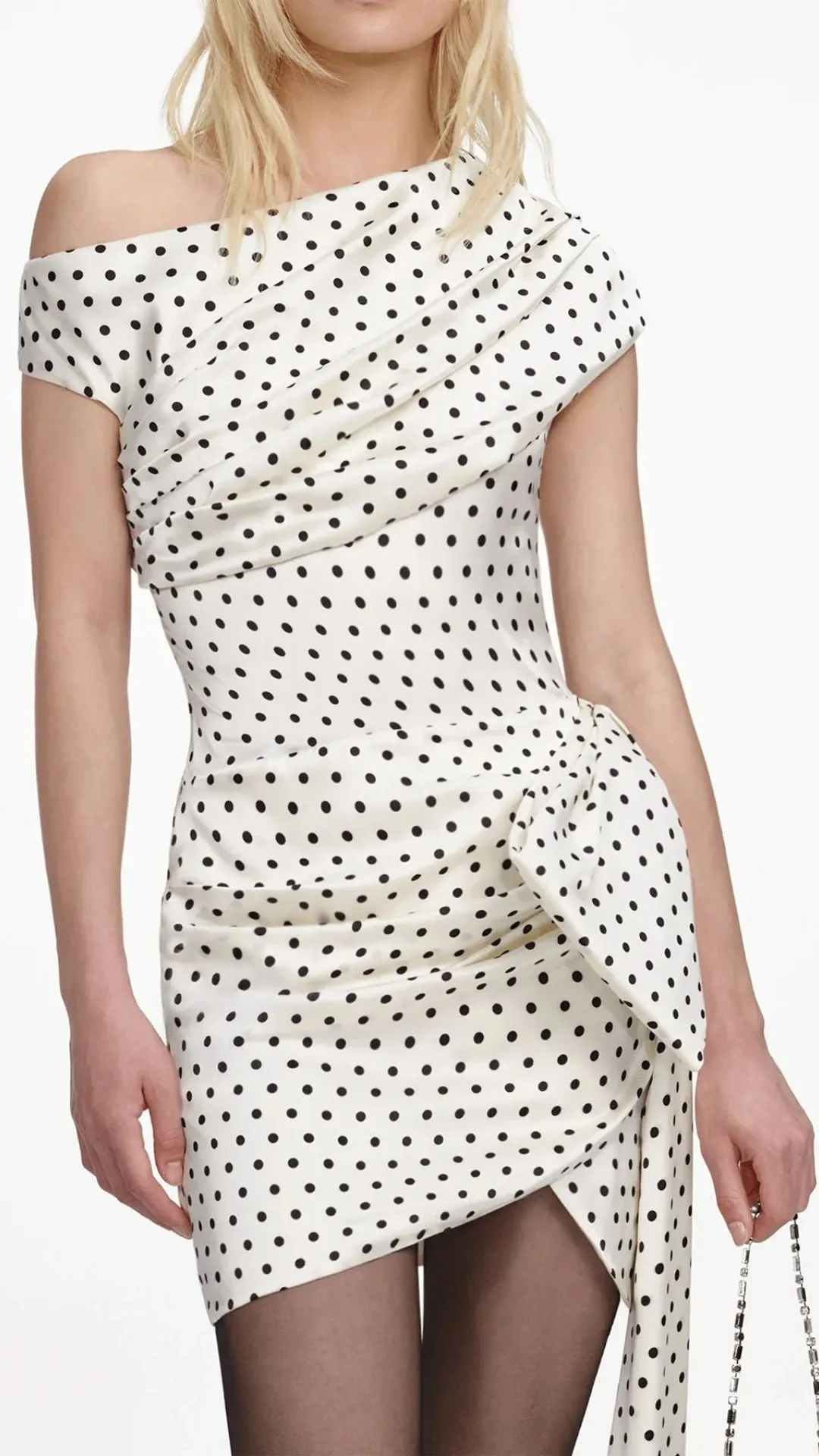 Polka Dot Side Tie Mini Dress sold by Isola Rancho Santa Fe product image thumbnail 2