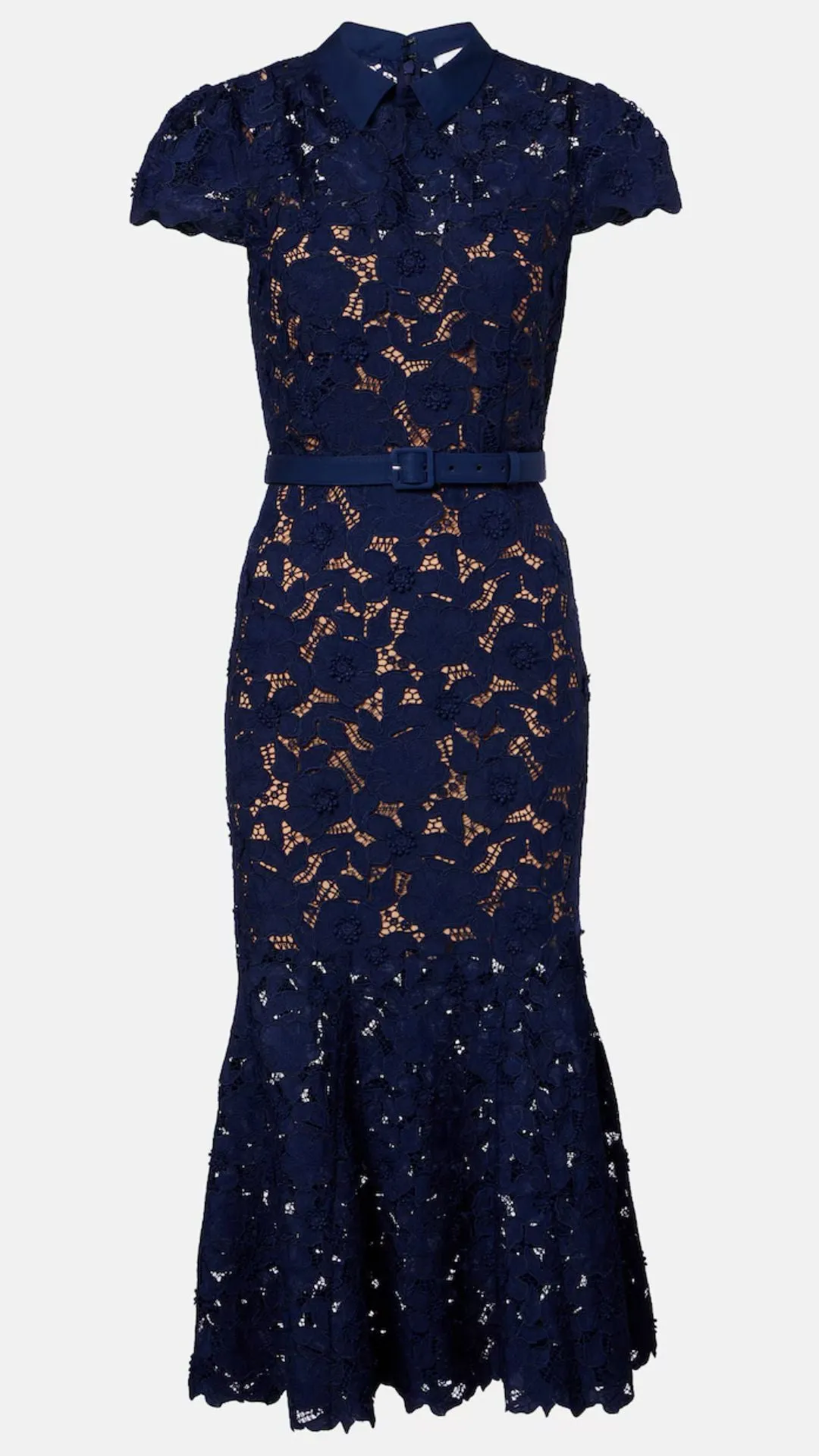 Navy Guipure Lace Midi Dress sold by Isola Rancho Santa Fe product image thumbnail 5