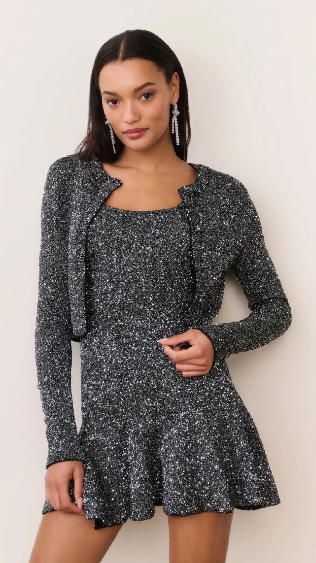Ferra Sequin Stretch Knit Cardigan sold by Isola Rancho Santa Fe product image thumbnail 3