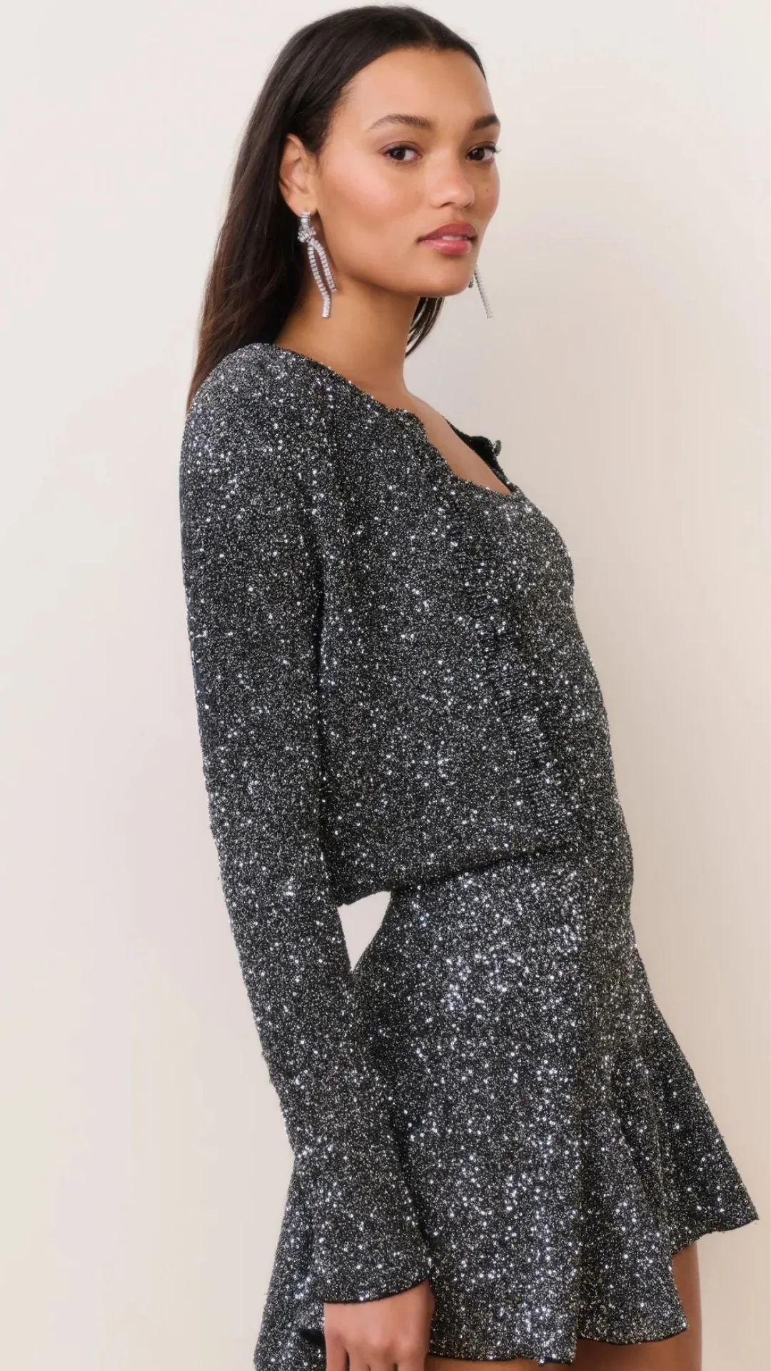 Ferra Sequin Stretch Knit Cardigan sold by Isola Rancho Santa Fe product image thumbnail 4
