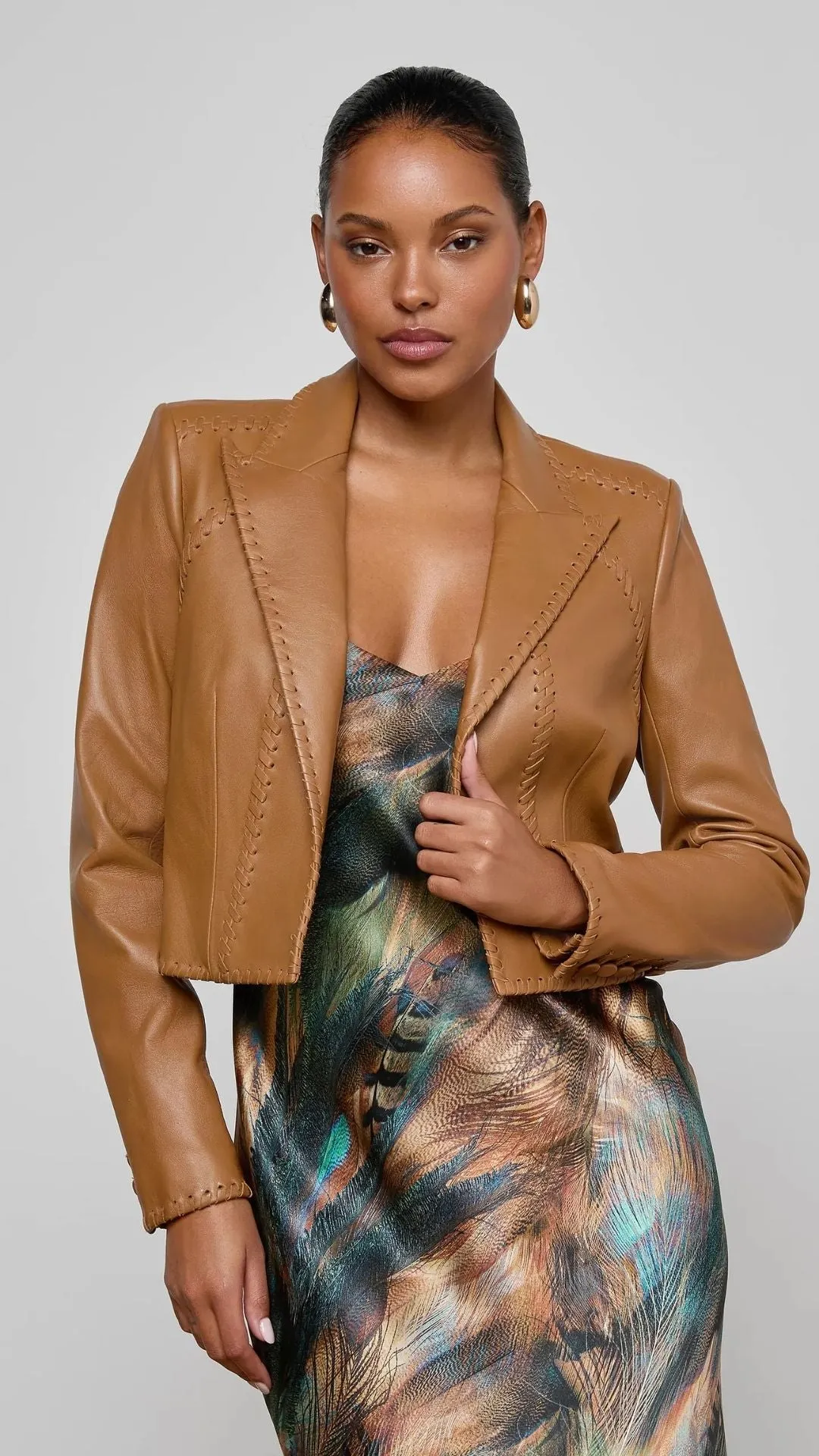 Dulcie Leather Blazer sold by Isola Rancho Santa Fe product image thumbnail 2