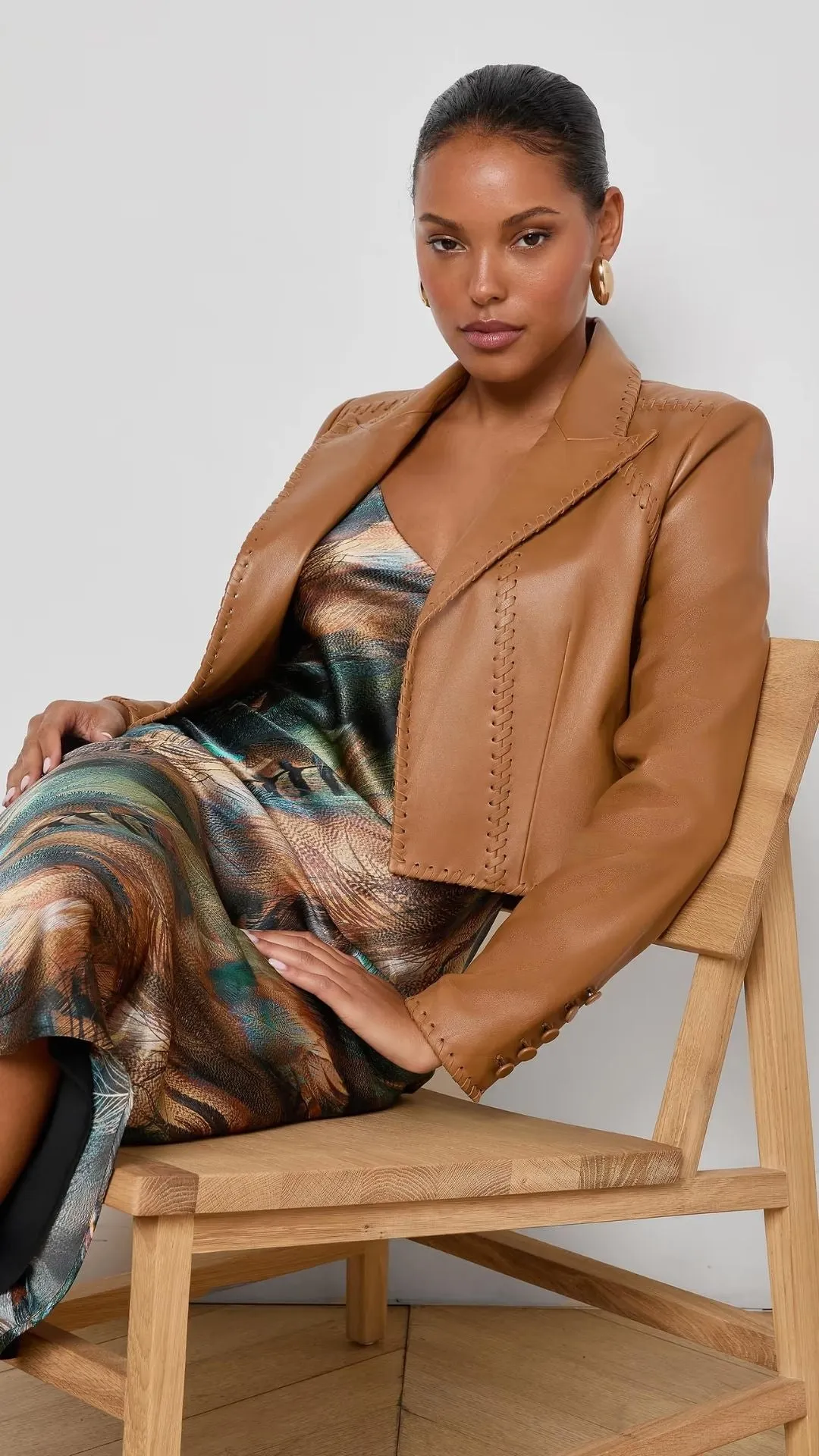 Dulcie Leather Blazer sold by Isola Rancho Santa Fe product image thumbnail 3