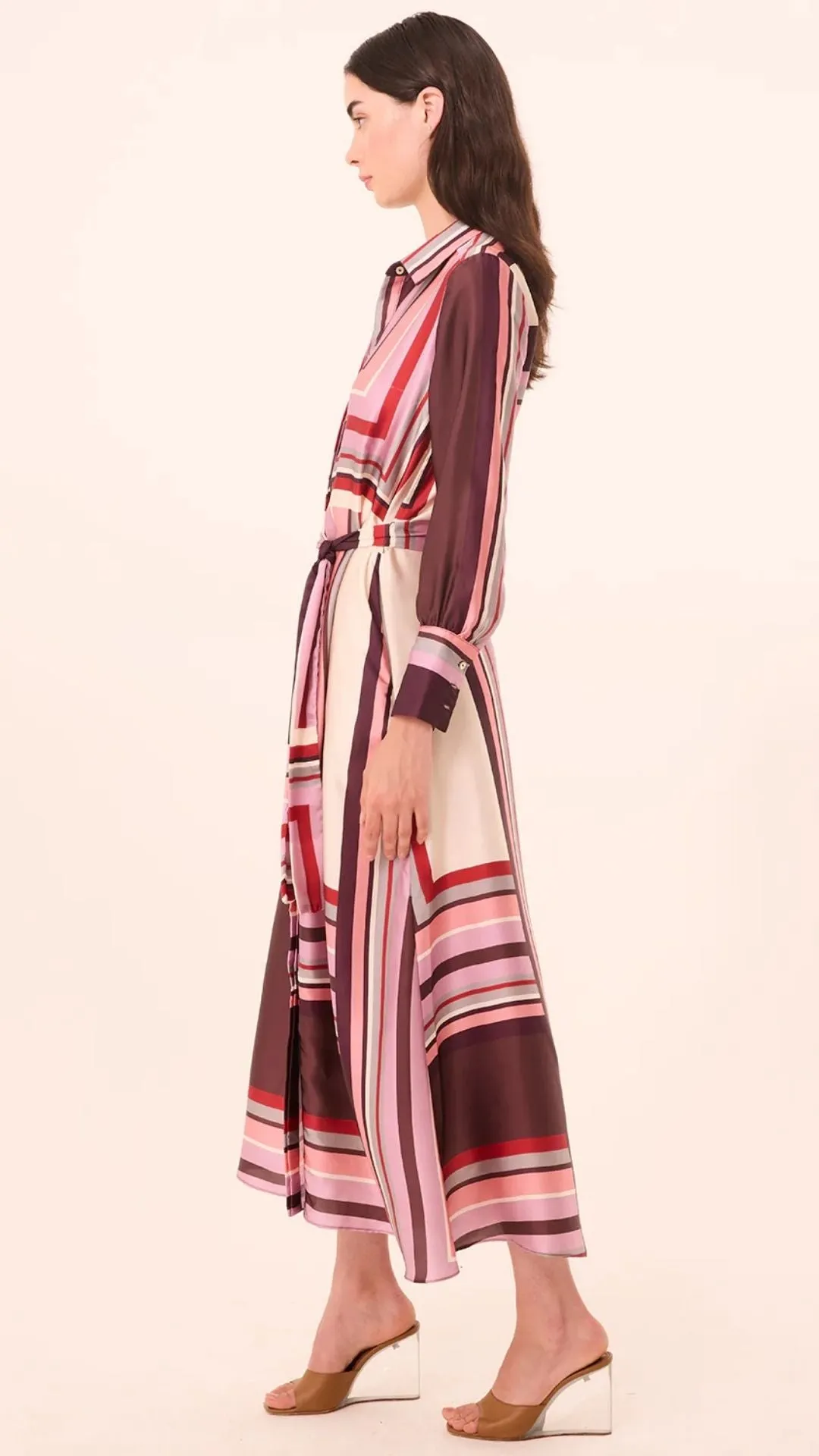 Herminia Dress Chocolate Stripe sold by Isola Rancho Santa Fe product image thumbnail 5