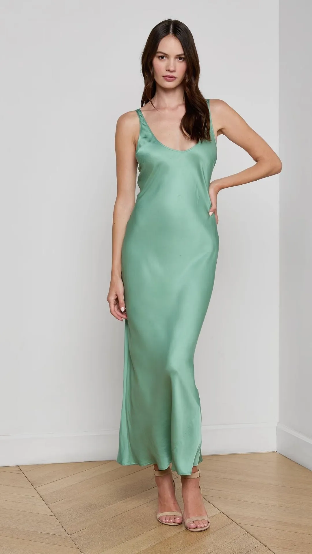 Akiya Satin Tank Dress sold by Isola Rancho Santa Fe