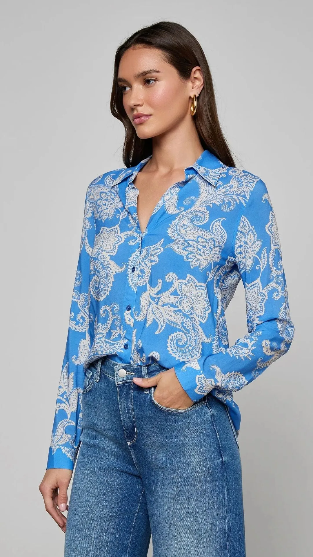 Holly Blouse Regatta Blue sold by Isola Rancho Santa Fe product image thumbnail 2