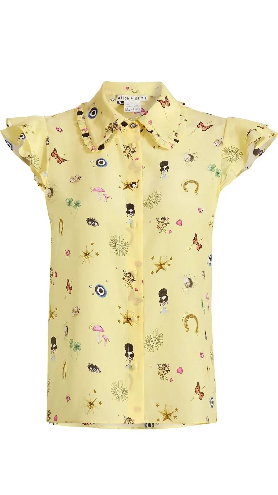 Martel Flutter Sleeve Blouse sold by Isola Rancho Santa Fe