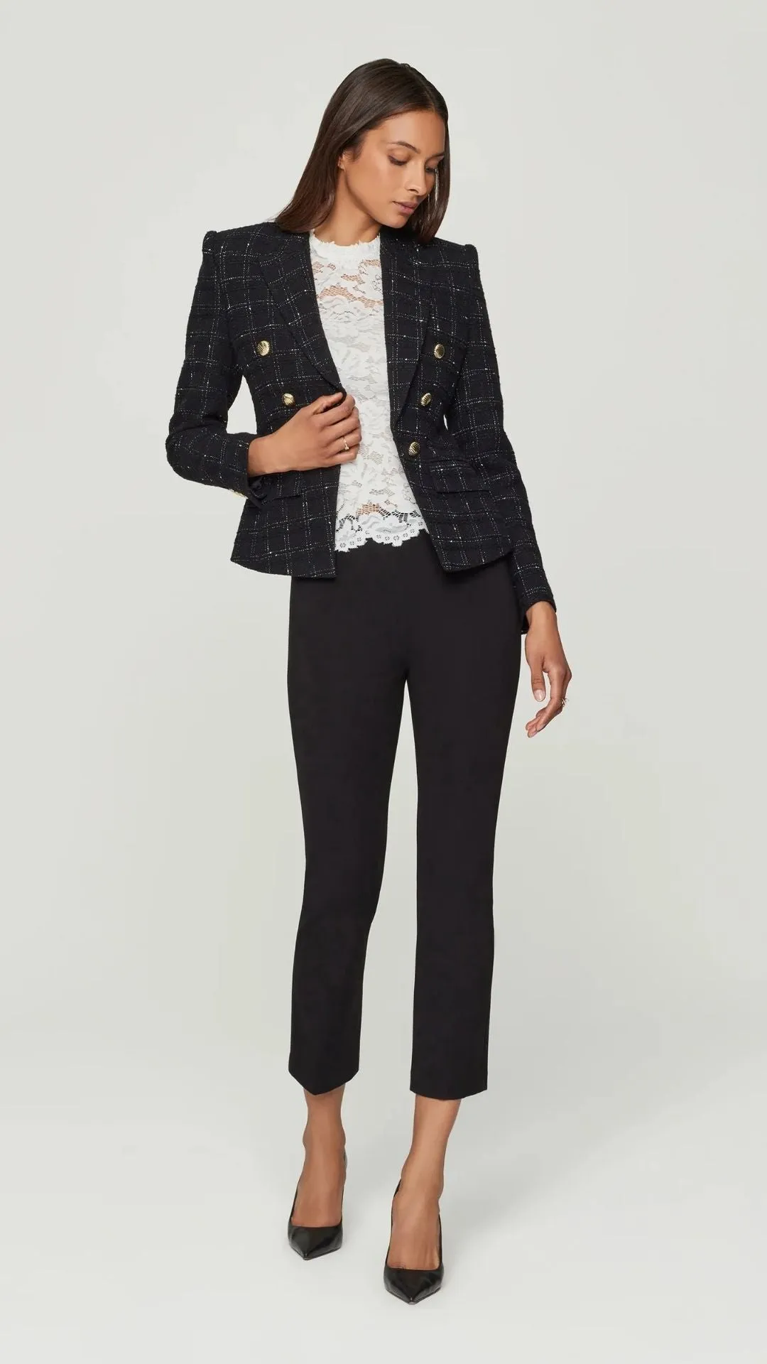 Elsa Window Pane Tweed Blazer sold by Isola Rancho Santa Fe product image thumbnail 4