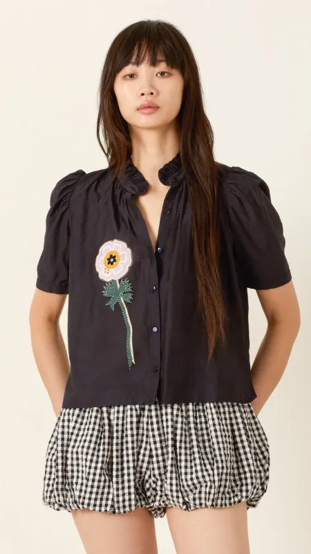 Winn Pressed Daisy Shirt made by Isola Rancho Santa Fe
