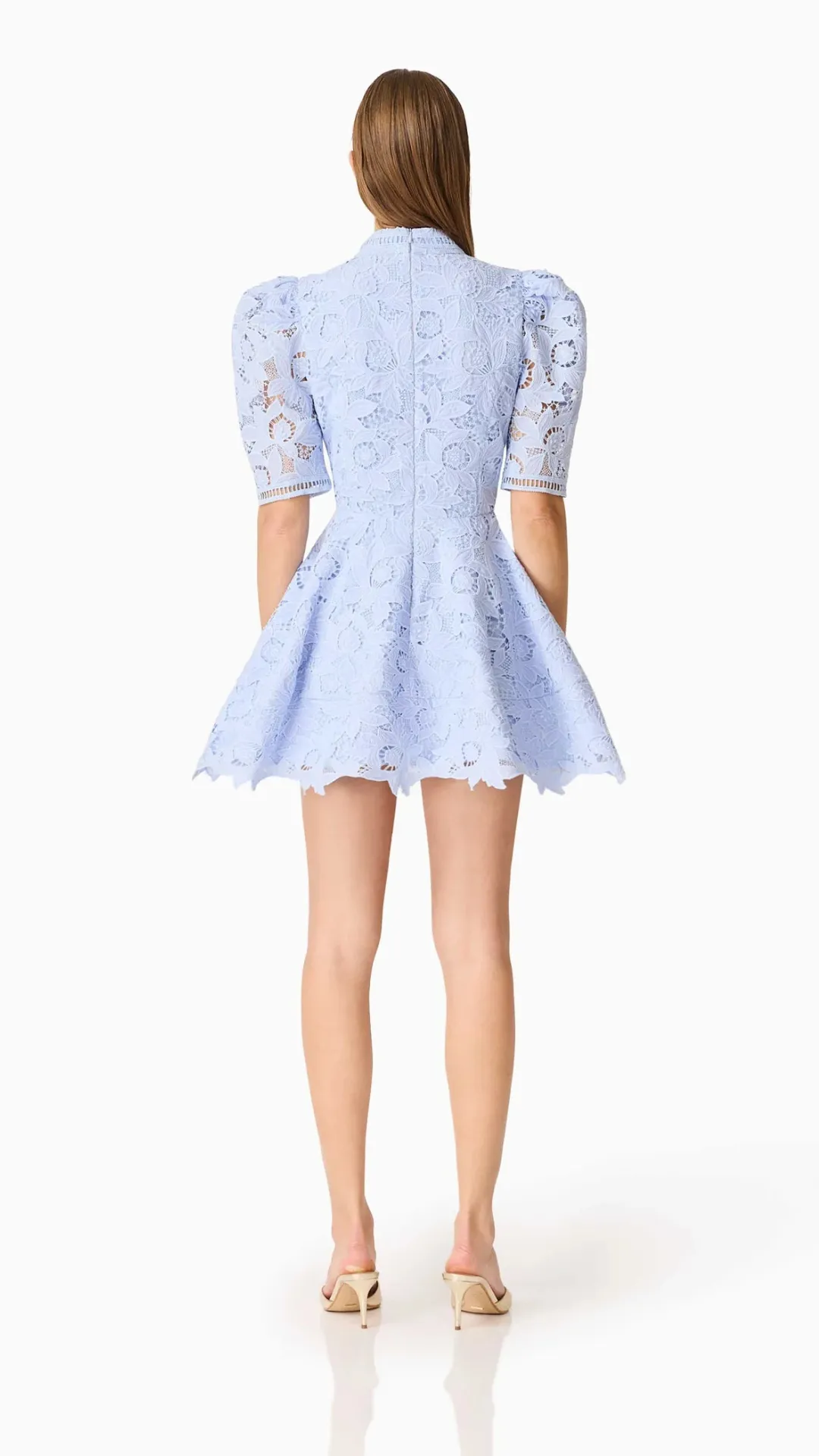 Lacy Puff Sleeve Mini Dress sold by Isola Rancho Santa Fe product image thumbnail 5