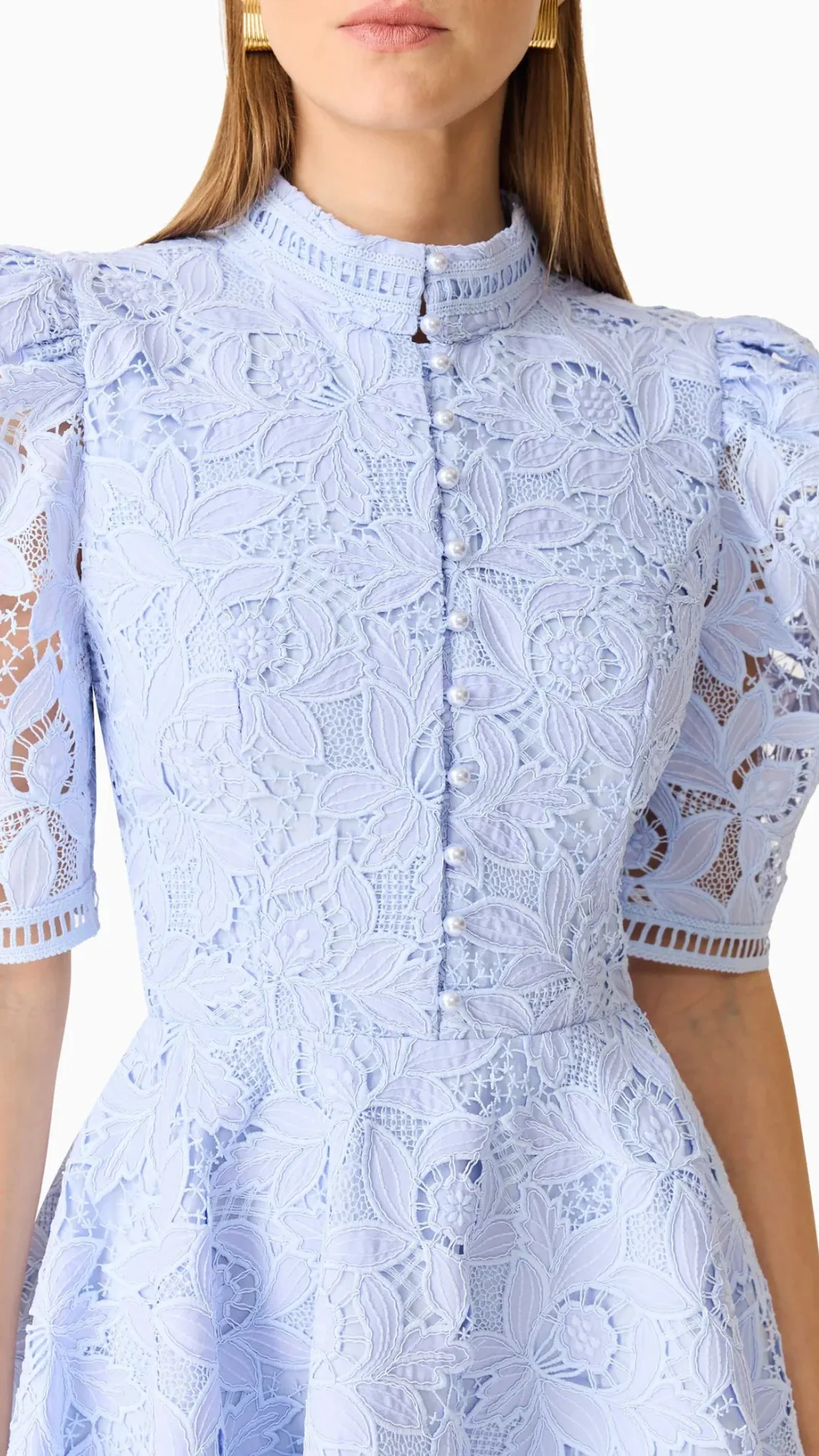 Lacy Puff Sleeve Mini Dress sold by Isola Rancho Santa Fe product image thumbnail 4