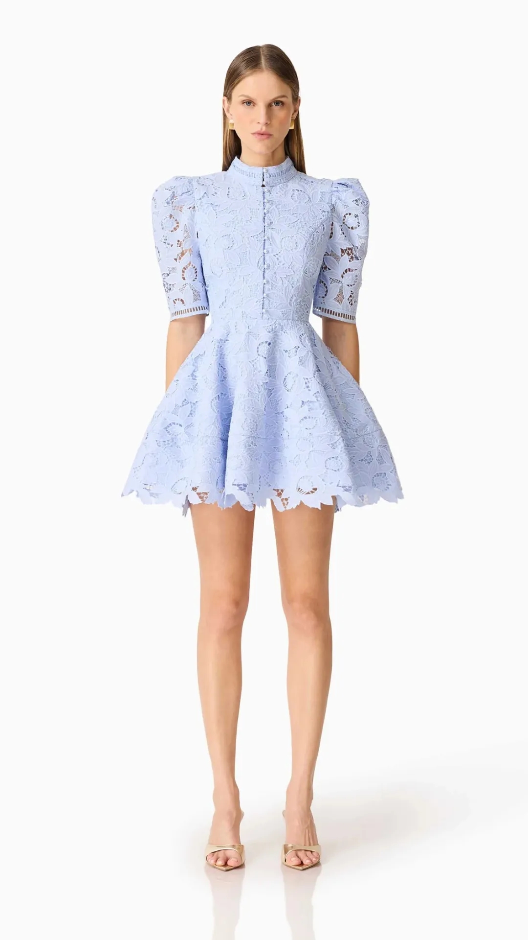 Lacy Puff Sleeve Mini Dress sold by Isola Rancho Santa Fe product image thumbnail 2