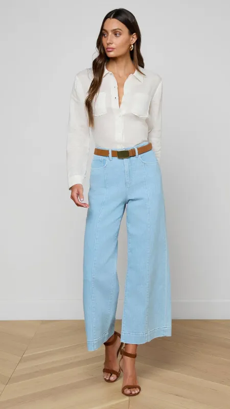 Houston Cropped Wide-Leg Jean made by L'AGENCE