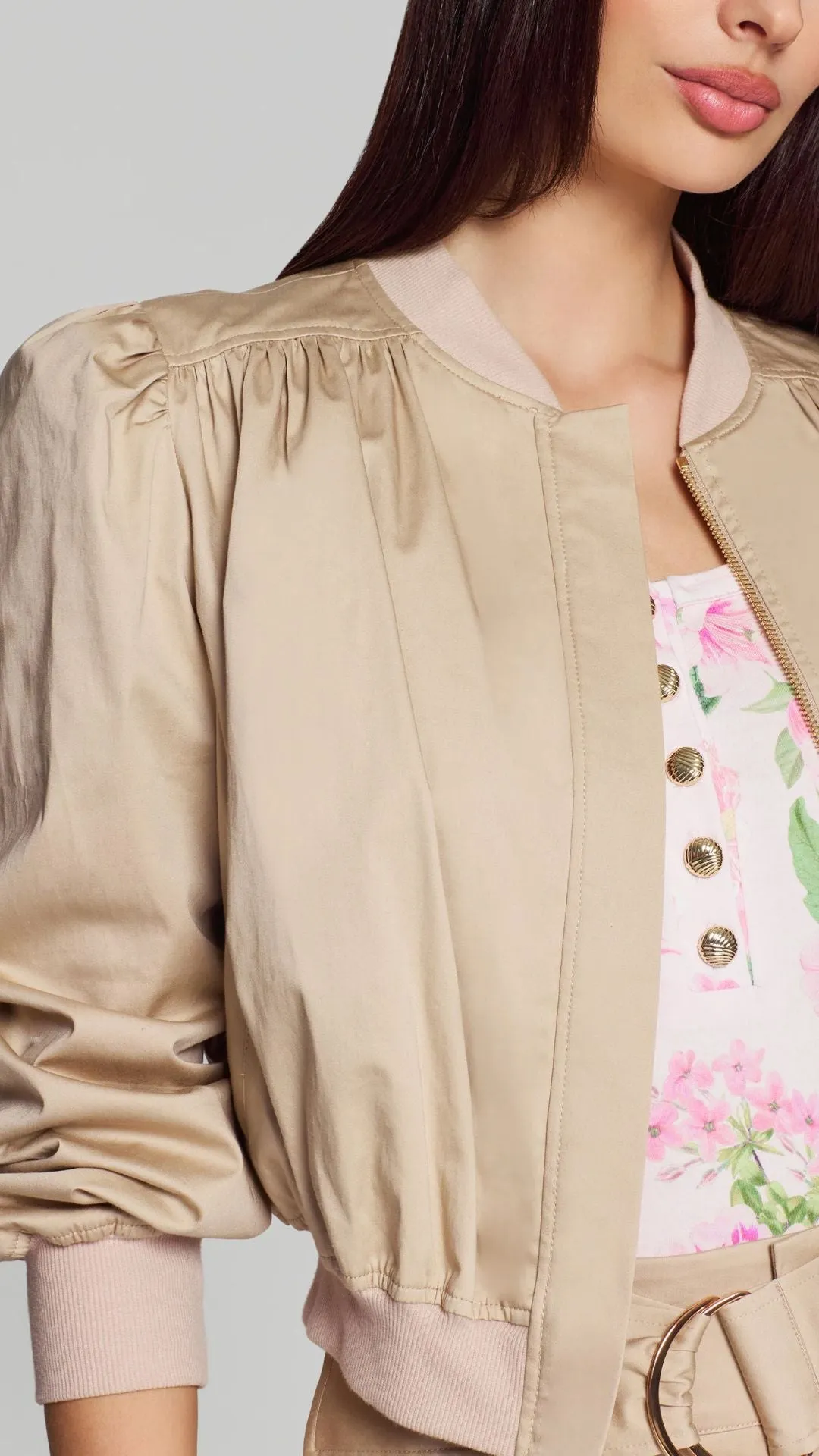 Sariah Cotton Sateen Bomber sold by Isola Rancho Santa Fe product image thumbnail 2