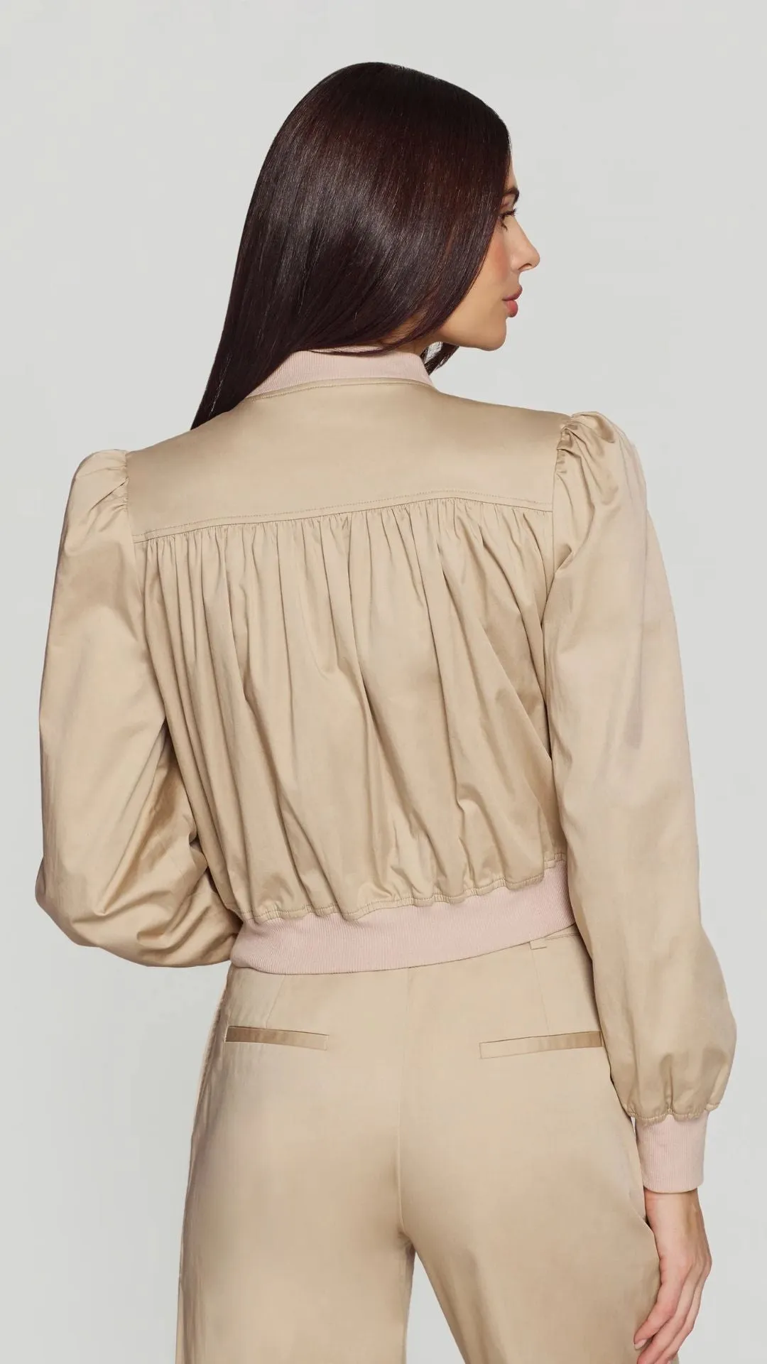 Sariah Cotton Sateen Bomber sold by Isola Rancho Santa Fe product image thumbnail 5