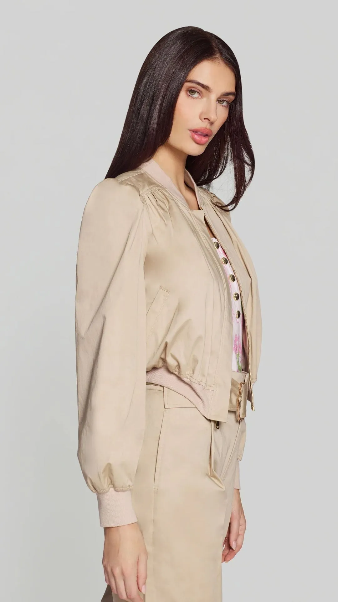 Sariah Cotton Sateen Bomber sold by Isola Rancho Santa Fe product image thumbnail 3