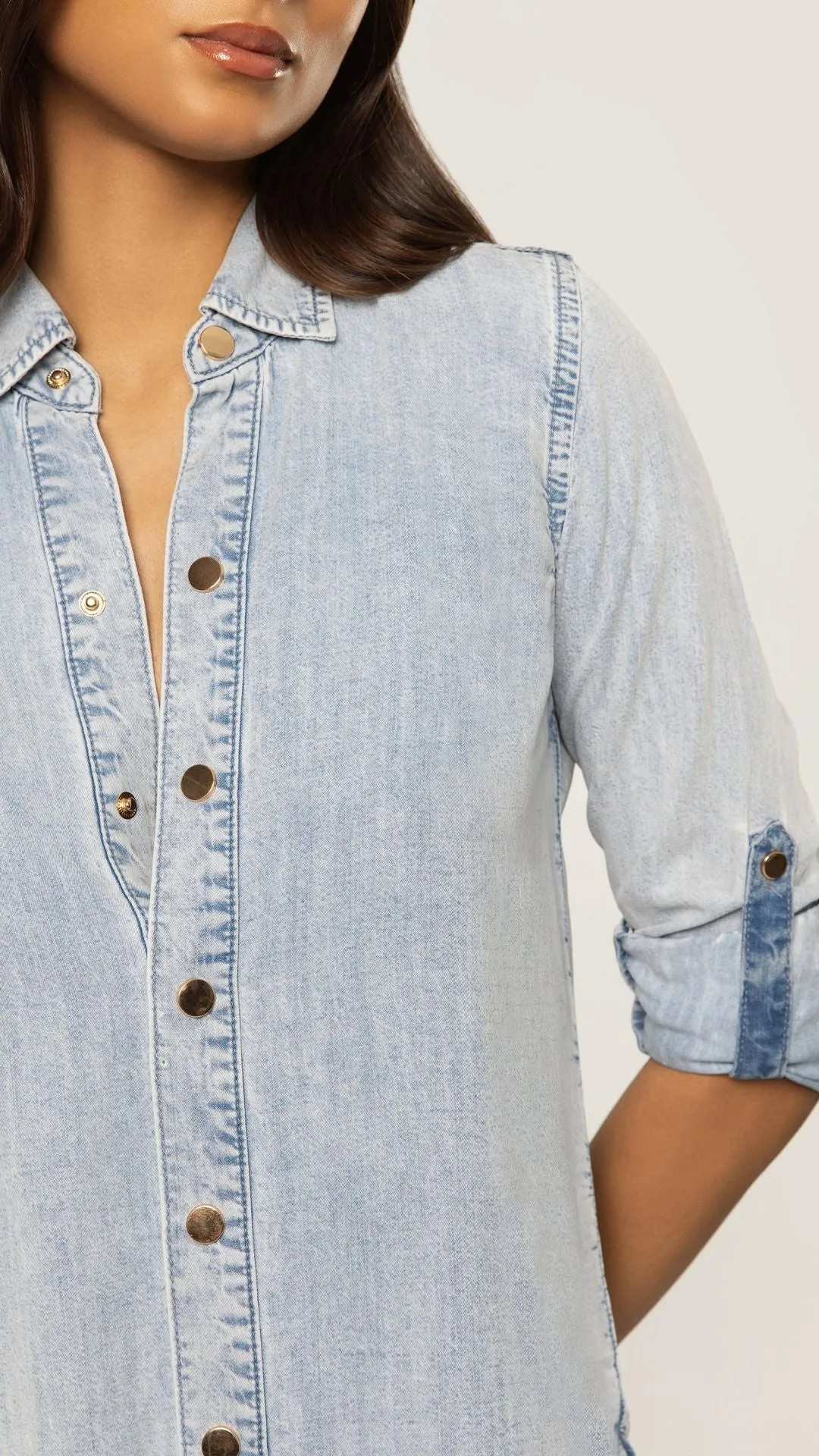 Gillian Denim Shirt sold by Isola Rancho Santa Fe product image thumbnail 4