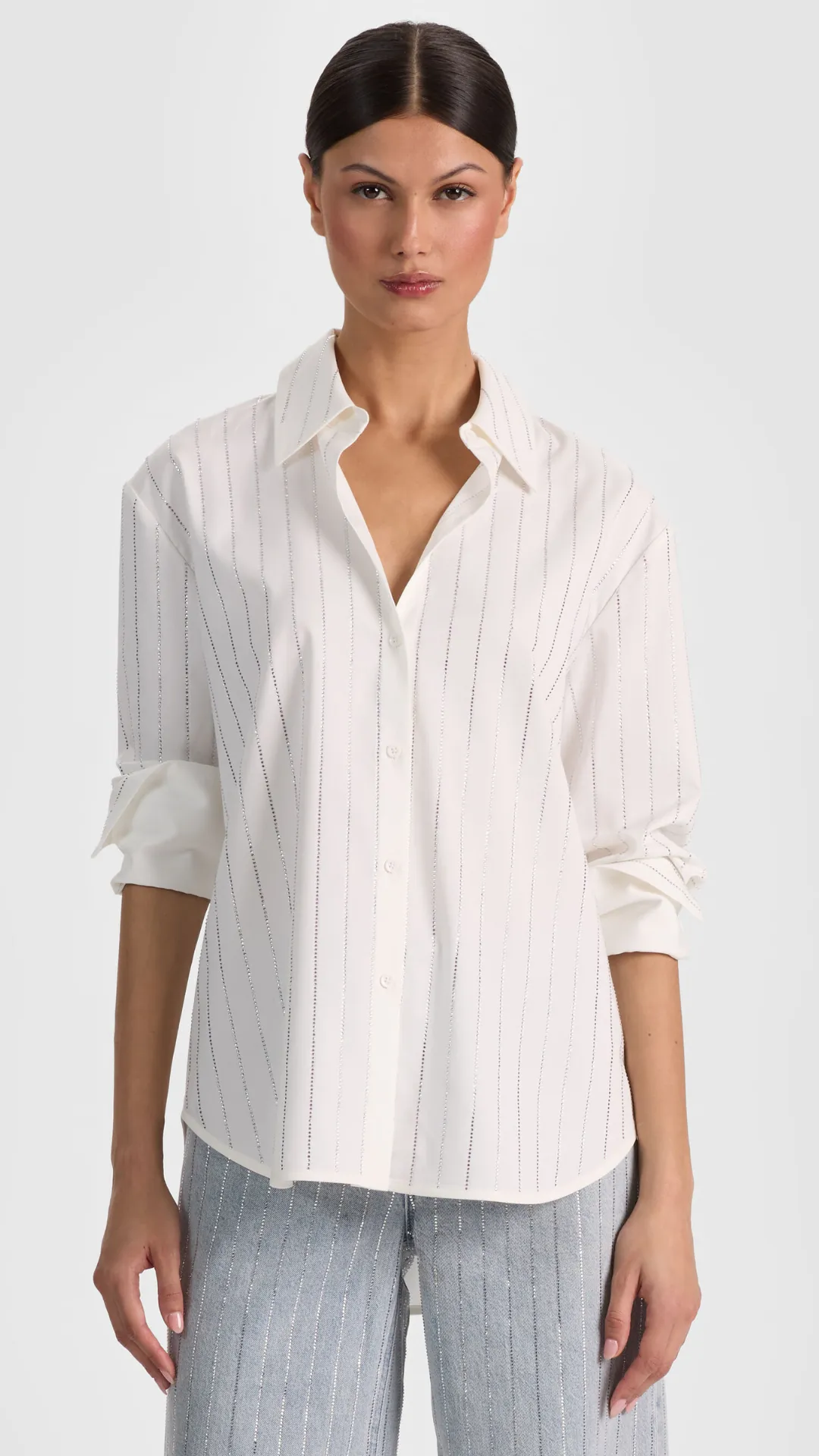 Finely Embellished Oversized Button Down sold by Isola Rancho Santa Fe