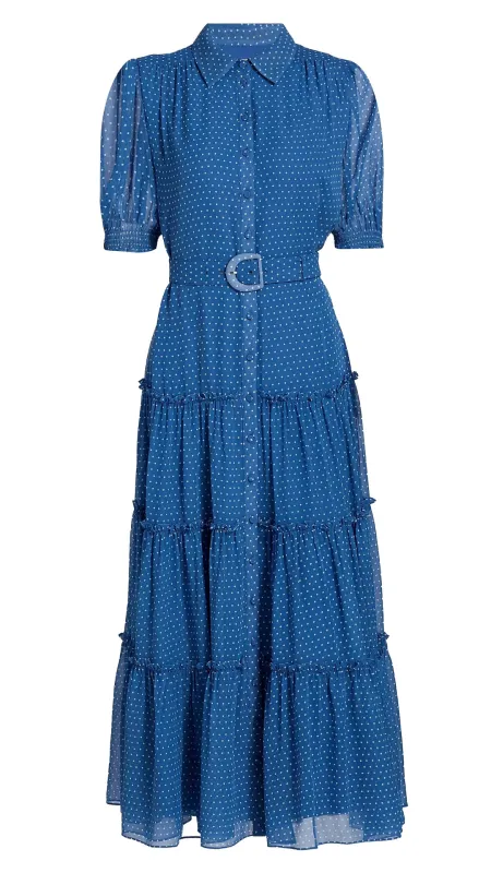 Pindot Midi Halbini Dress made by cinq a sept