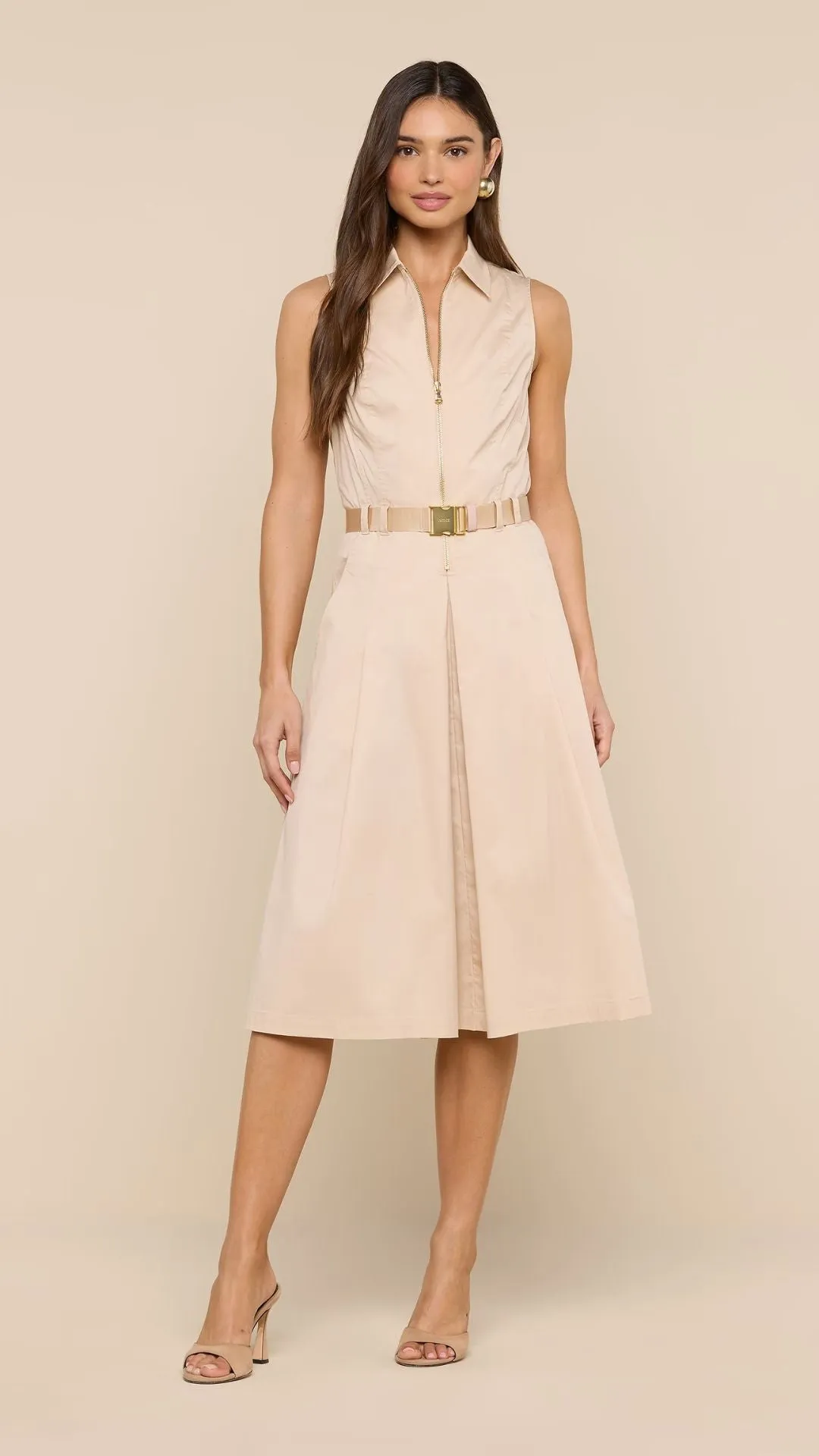 Kylo Poplin Shirt Dress Biscuit sold by Isola Rancho Santa Fe product image thumbnail 3