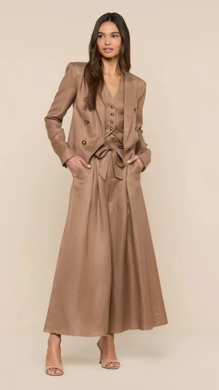 Lila Linen-Blend Blazer Barley made by L'AGENCE