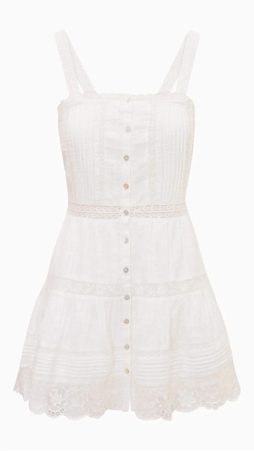 Charlize Cotton Mini Dress Optic White sold by Isola Rancho Santa Fe product image thumbnail 5