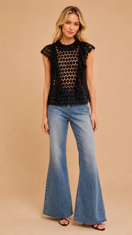 Daevy Lace Top made by Ulla Johnson