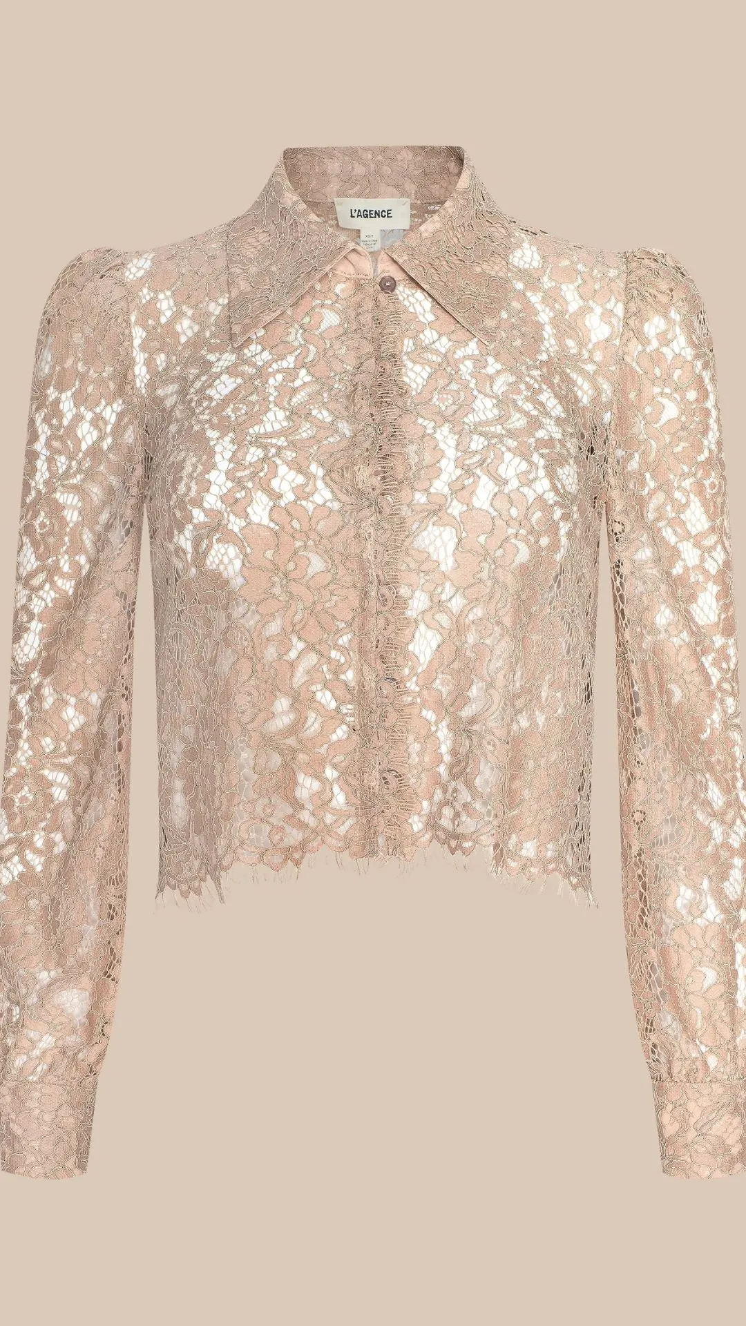 Anita Lace Blouse Capuccino sold by Isola Rancho Santa Fe product image thumbnail 5