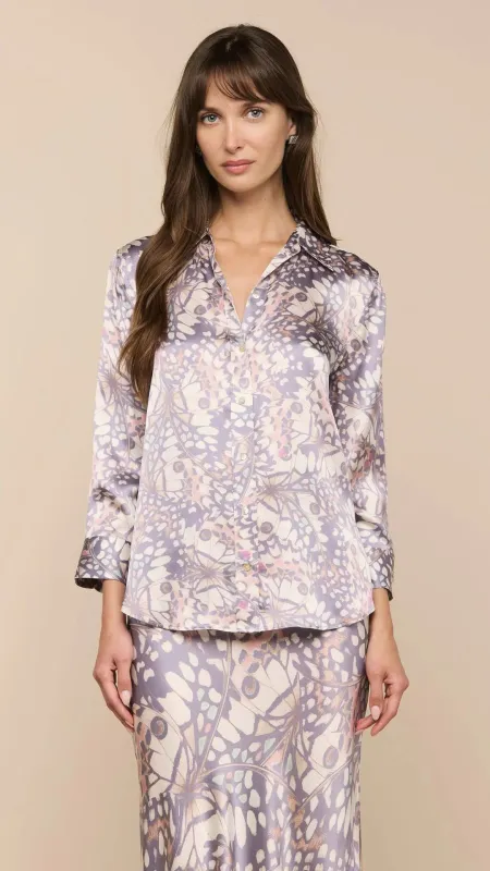 Dani Silk Blouse Multi made by L'AGENCE