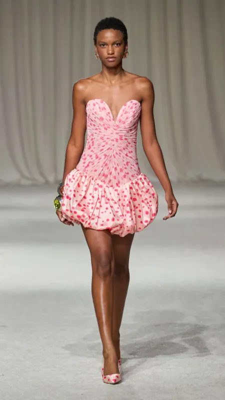 Dots Embroidered Mini Dress made by PatBO