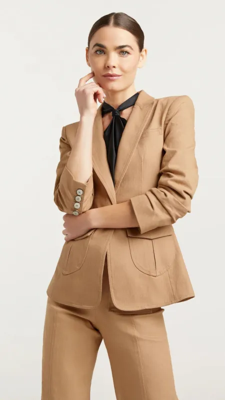Louisa Jean Jacket Sahara Denim made by cinq a sept