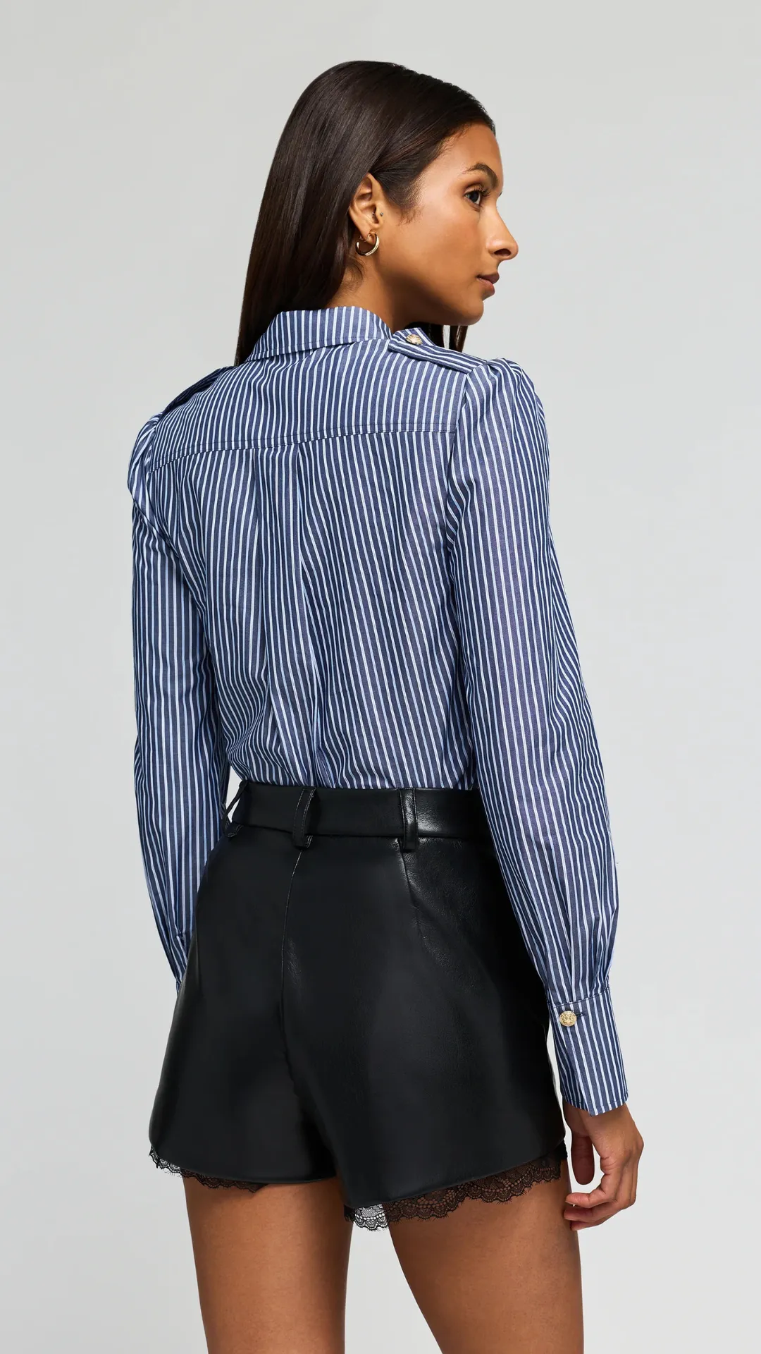 Allure Stripe Poplin Shirt sold by Isola Rancho Santa Fe product image thumbnail 4
