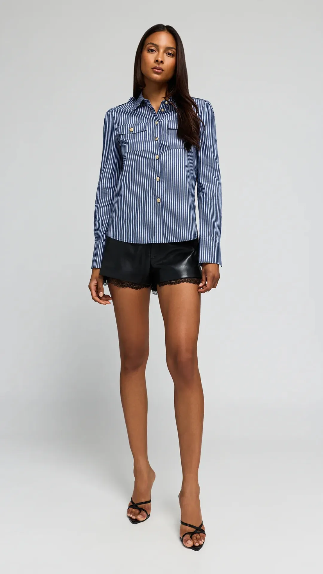 Allure Stripe Poplin Shirt sold by Isola Rancho Santa Fe product image thumbnail 3