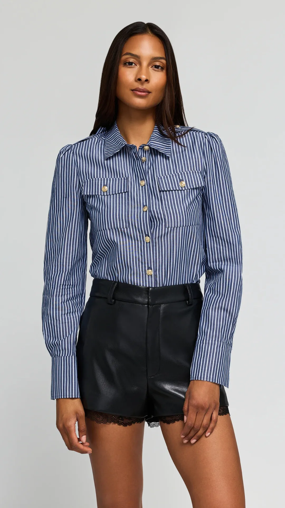 Allure Stripe Poplin Shirt sold by Isola Rancho Santa Fe