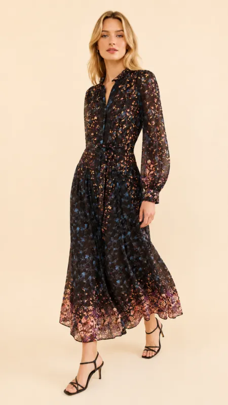 Tessa Long Sleeve Silk Dress made by Ulla Johnson