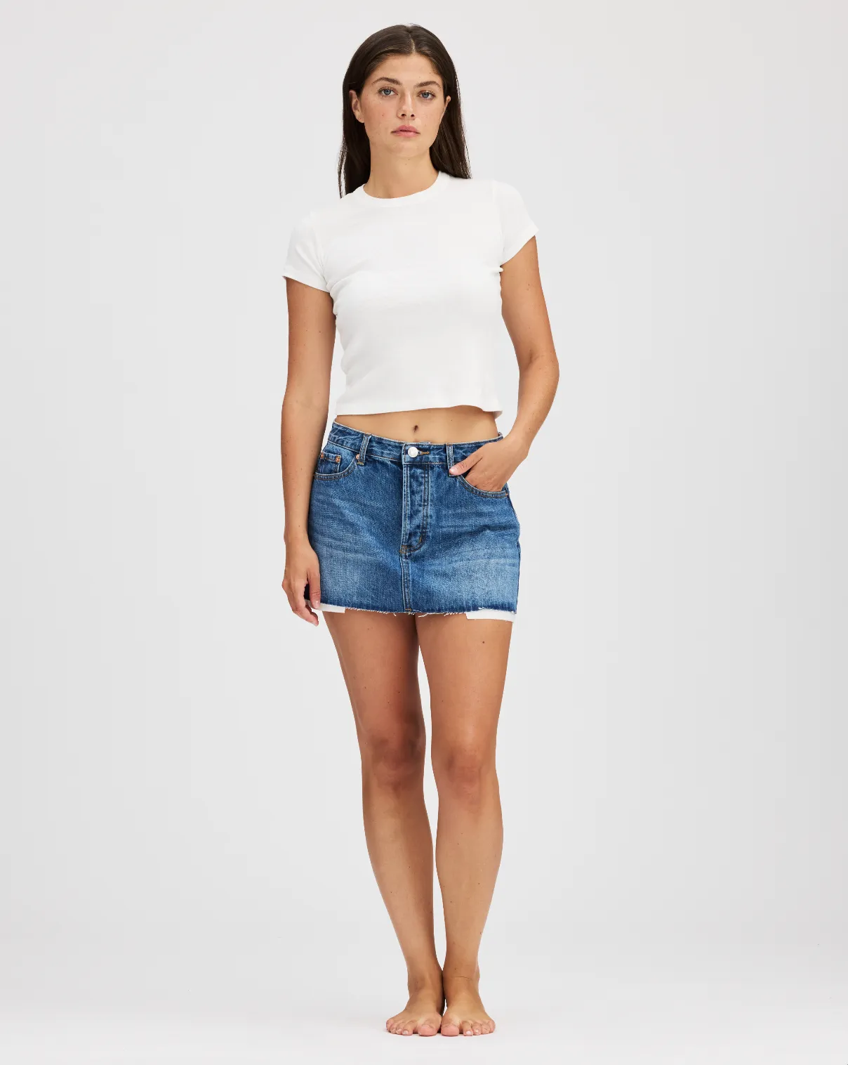 Denim Mini Skirt sold by Parke Official product image thumbnail 4