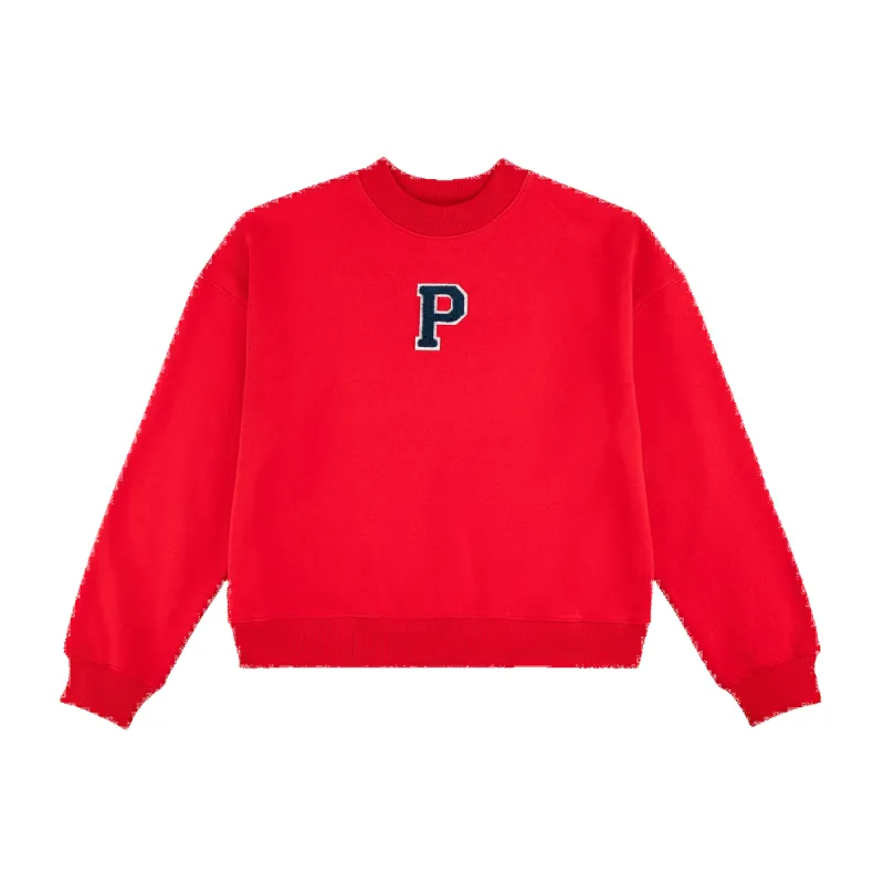 Chenille Shrunken Mockneck Sweatshirt sold by Parke Official